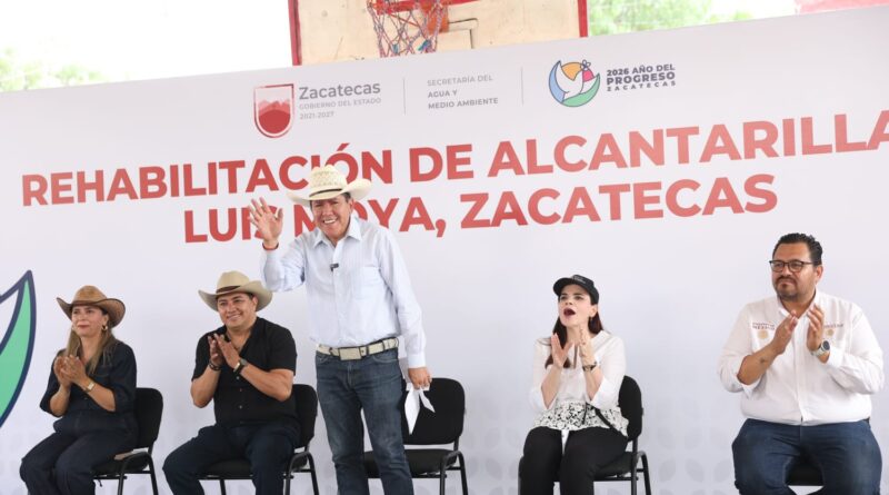 Con inversión de 21 mdp, fortalece Gobernador David Monreal sistema de alcantarillado en Luis Moya