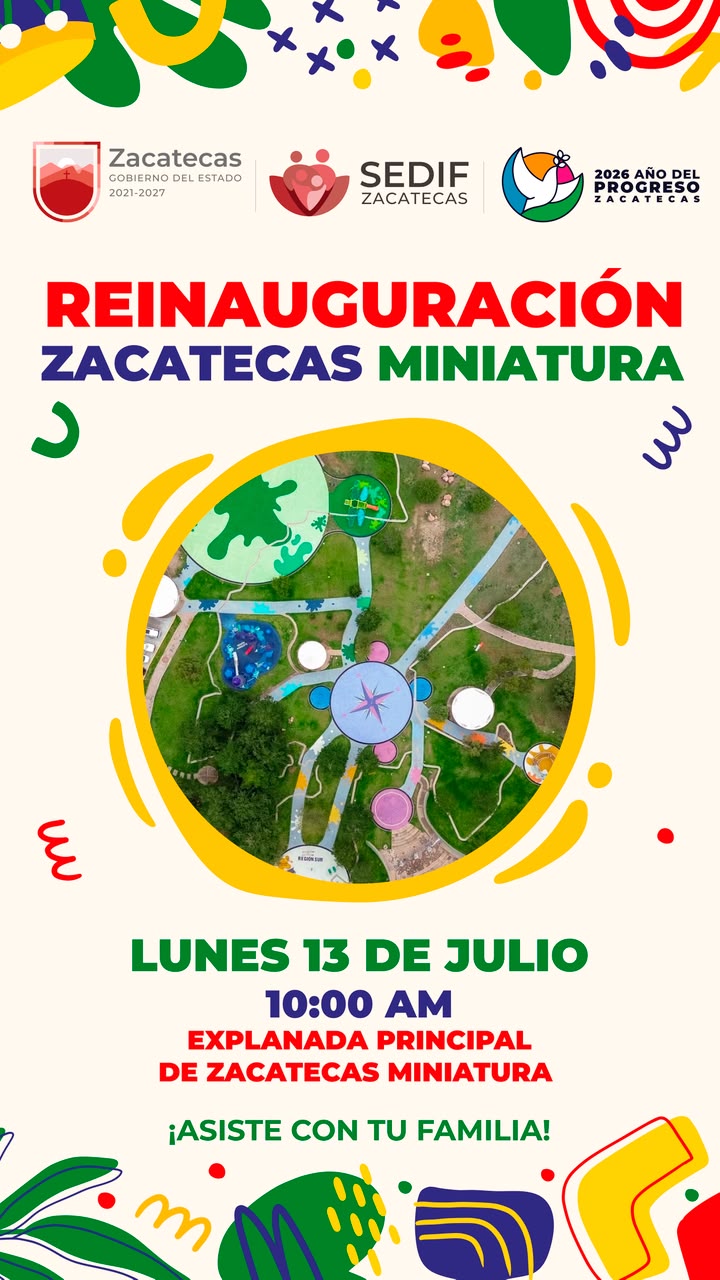 Reabrirá Gobierno de Zacatecas Parque Temático Mini Zacatecas de La Encantada