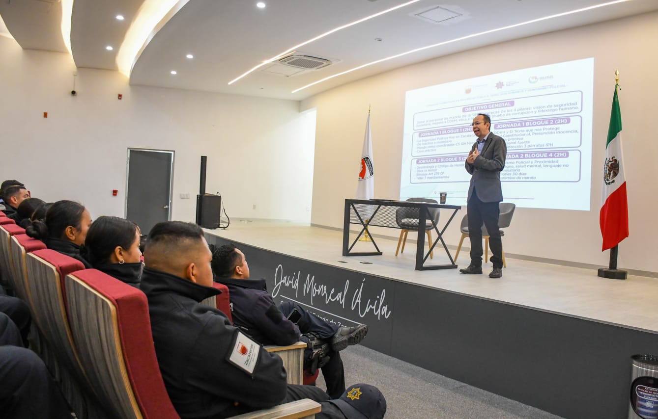 Fortalece SSP profesionalización policial con jornadas formativas en derechos humanos y humanismo