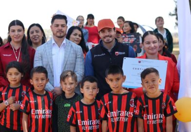 Rehabilita Gobierno de Zacatecas Unidad Deportiva en el municipio de Atolinga