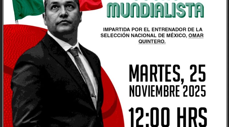 Compartirá Omar Quintero, entrenador de la Selección Nacional de Básquetbol, el Sueño Mundialista ante estudiantes de Zacatecas