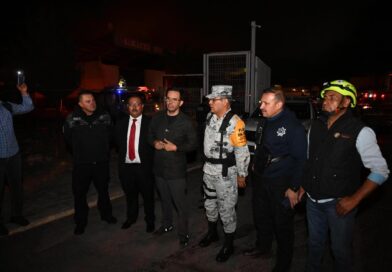 Mantienen bajo control el fuego en las bodegas de Segalmex en donde esta tarde se registró un incendio