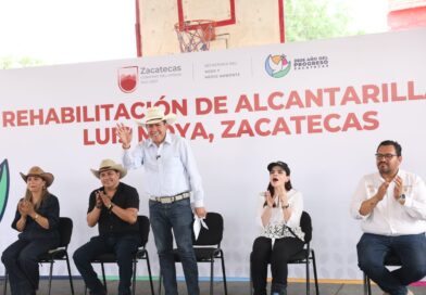 Con inversión de 21 mdp, fortalece Gobernador David Monreal sistema de alcantarillado en Luis Moya