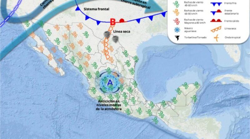 Registrará Zacatecas temperaturas extremas durante la presente semana