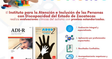 Ofrece Gobierno de Zacatecas evaluaciones de autismo estandarizadas, gratuitas