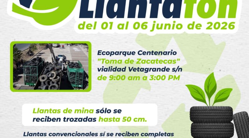 Invita Gobierno de Zacatecas a participar en 7mo Llantatón
