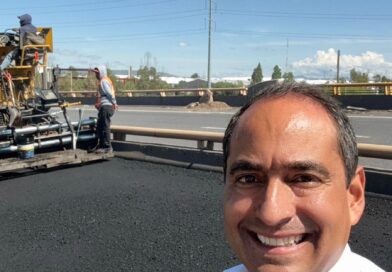 Supervisa Pepe Saldívar reencarpetamiento de tránsito pesado