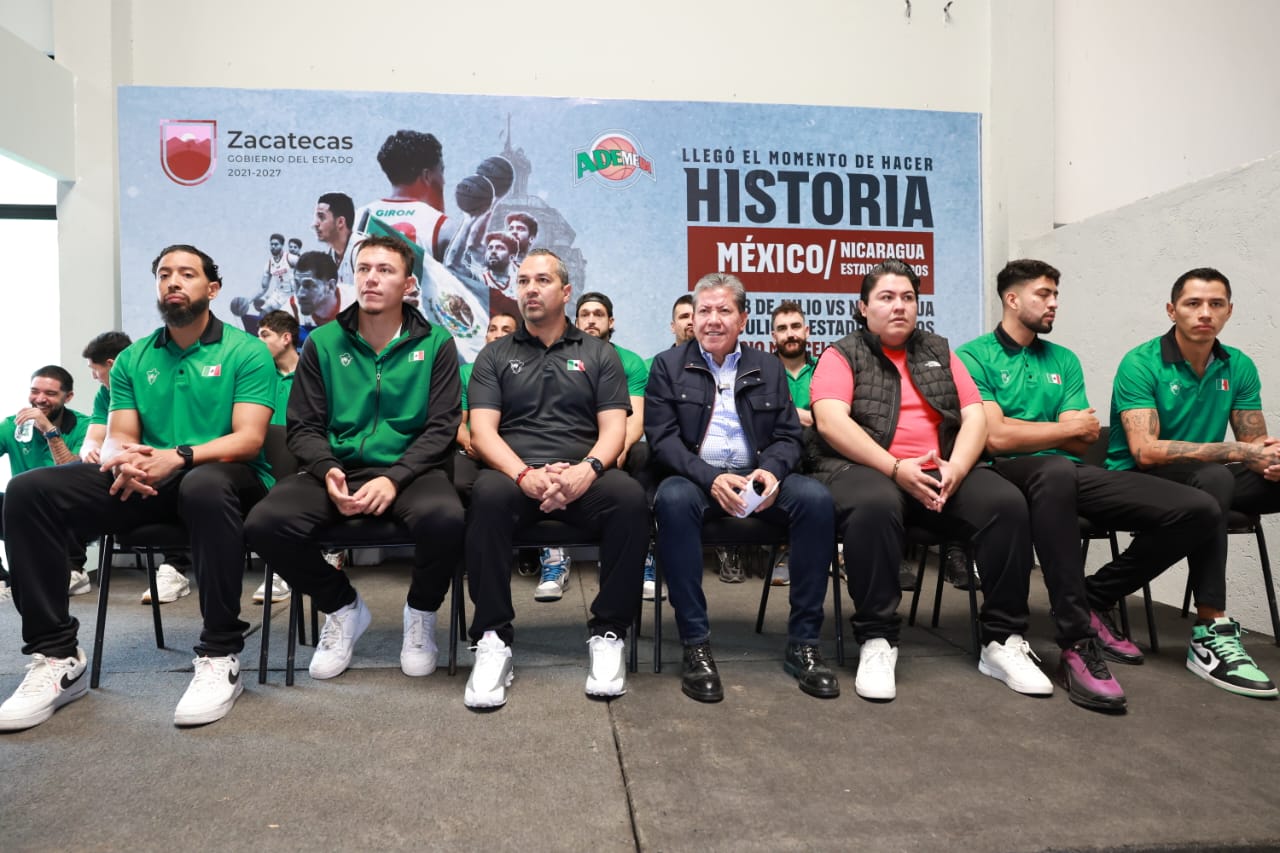 Recibirá la Selección Mexicana de Básquetbol todo el apoyo del pueblo de Zacatecas: Gobernador David Monreal