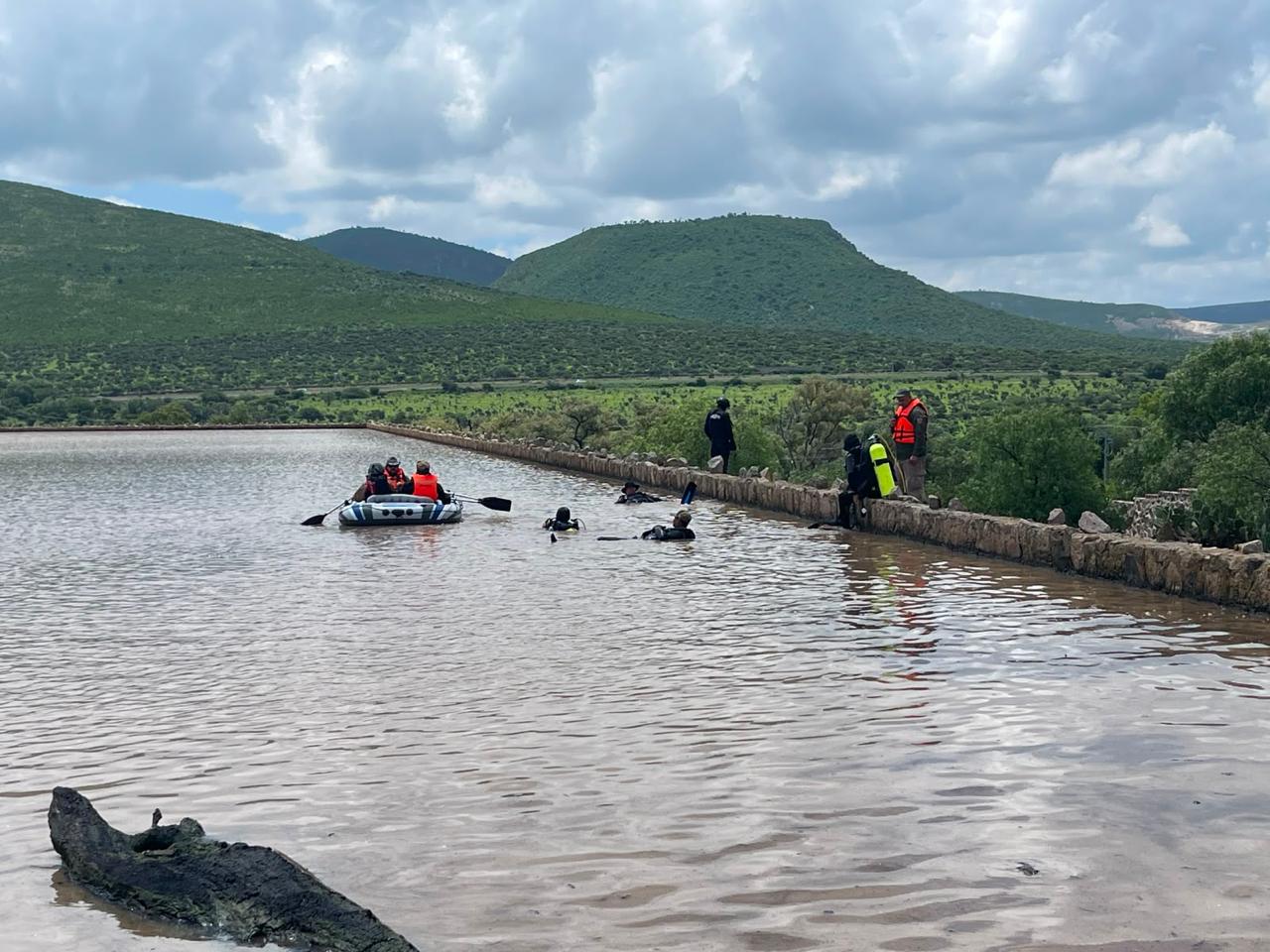 Realiza Gobierno de Zacatecas prospección en Presa El Fuerte, Villanueva y búsqueda de personas en vida en Valparaíso
