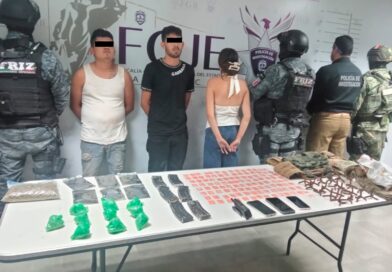 Detienen a tres presuntos integrantes de célula delictiva, que estaría vinculada con hechos de violencia en Fresnillo