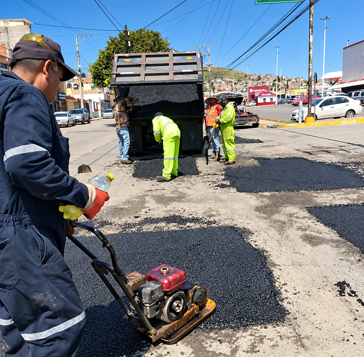 Intensifica Guadalupe jornadas de bacheo