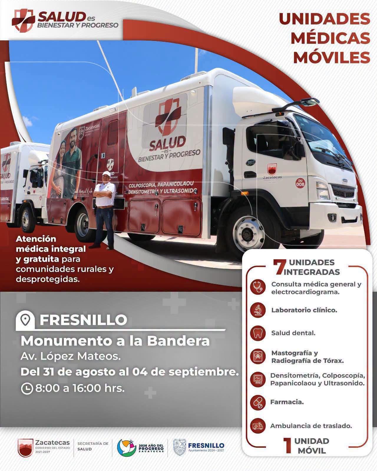 Acerca Gobernador David Monreal servicios médicos gratuitos a población de Fresnillo con Caravana de la Salud 2026