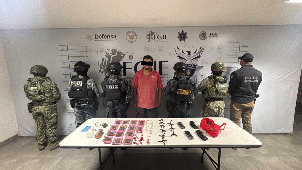 Detienen a presunto integrante de grupo delictivo relacionado con explosivo colocado en Dirección de Seguridad de Ojocaliente