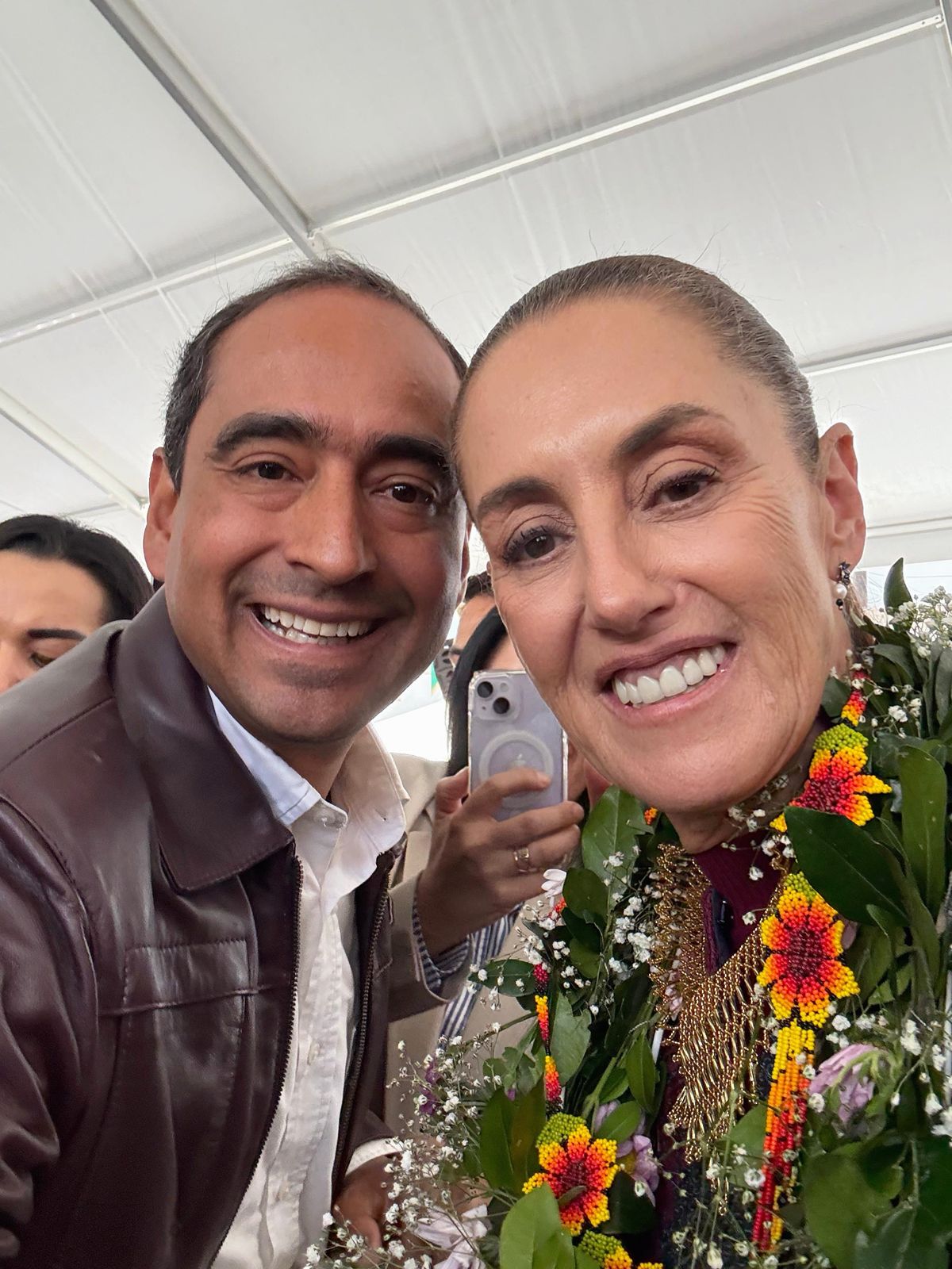 Reconoce Claudia Sheinbaum a Pepe Saldivar por gestionar apoyos federales para Guadupe