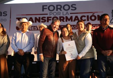 Encabeza Gobernador David Monreal Foro por la Transformación en municipio de Pinos; reporta inversión de 2 mil 489 mdp