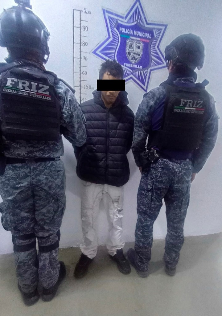 Cumplimenta FRIZ orden de aprehensión contra un hombre por delito contra la salud, en Fresnillo